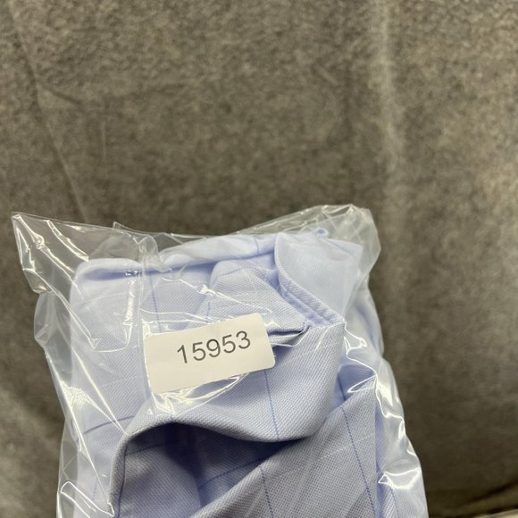 Hugo Boss Shirt Men 39 Blue Casual Button Down Outdoors Dress Slim Fit Check - Picture 12 of 12